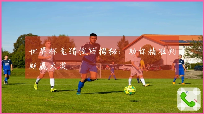世界杯竞猜技巧揭秘，助你精准判断赢大奖